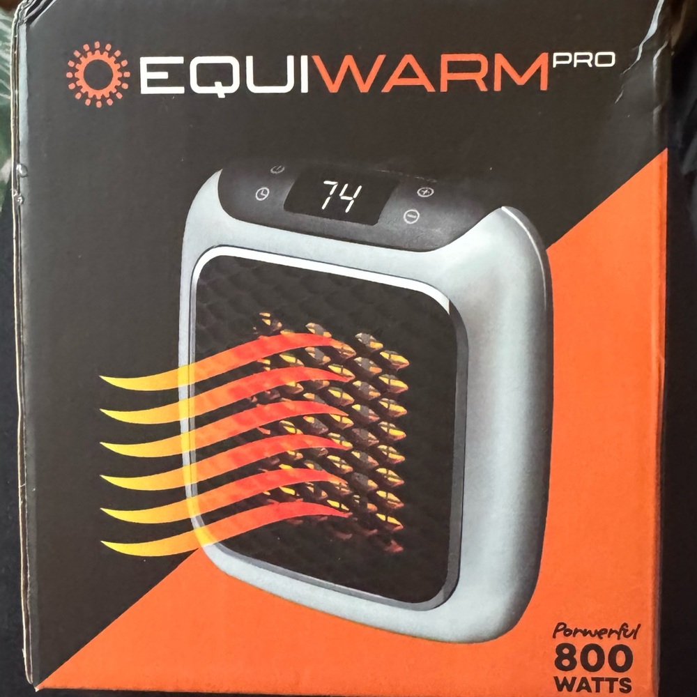 SOLD!!!!!
Equiwarm Pro Heater - Black and Silver